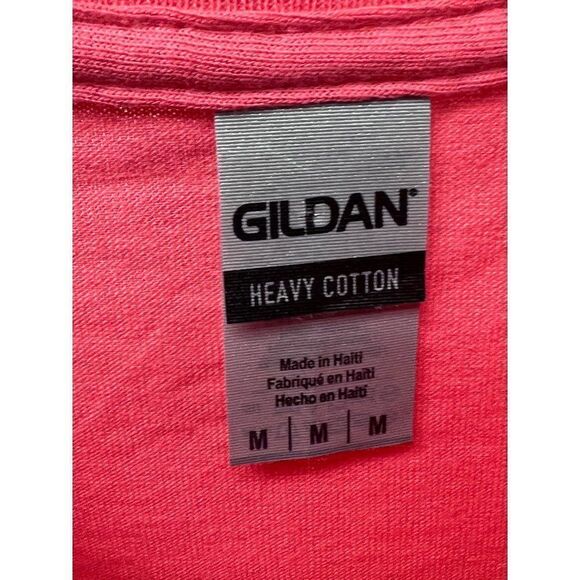 Gildan T-Shirt Coral Green Africa Ancestors Graphic Cotton Crew Neck Womens M - Picture 5 of 5